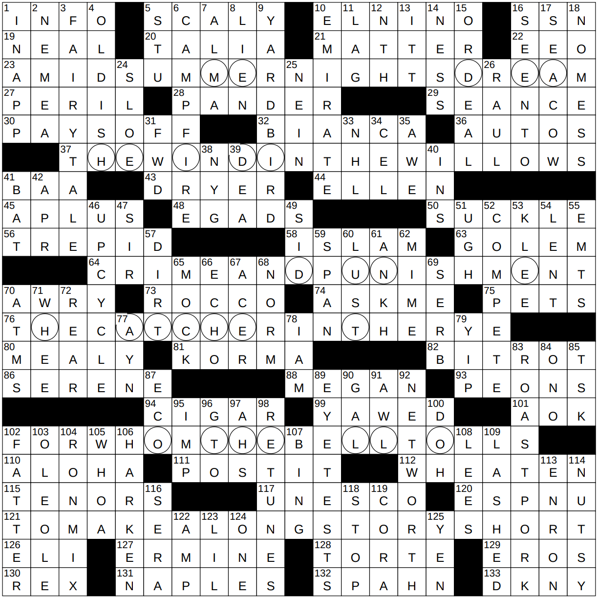 othello bad guy crossword