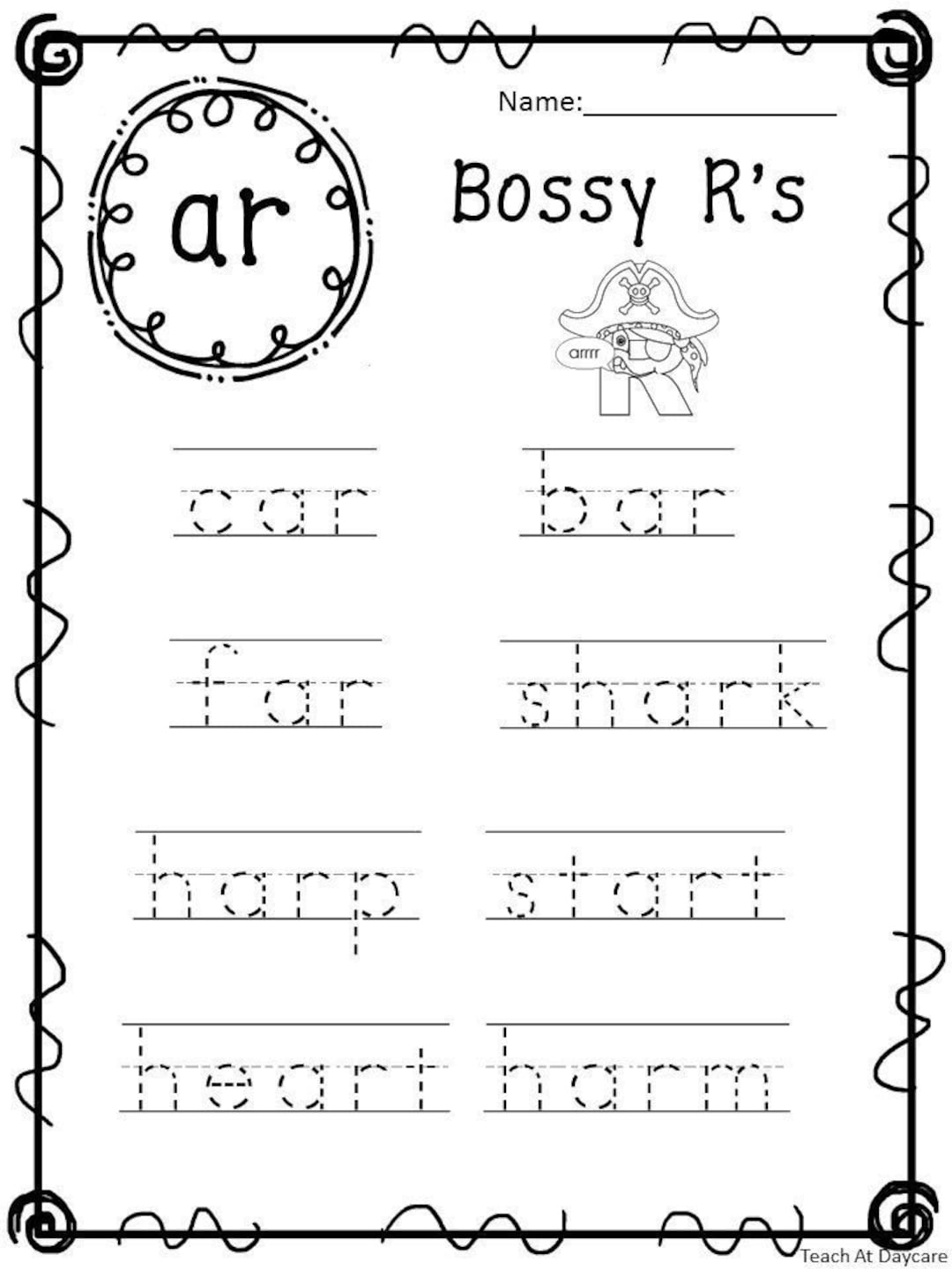 r controlled vowels or worksheets