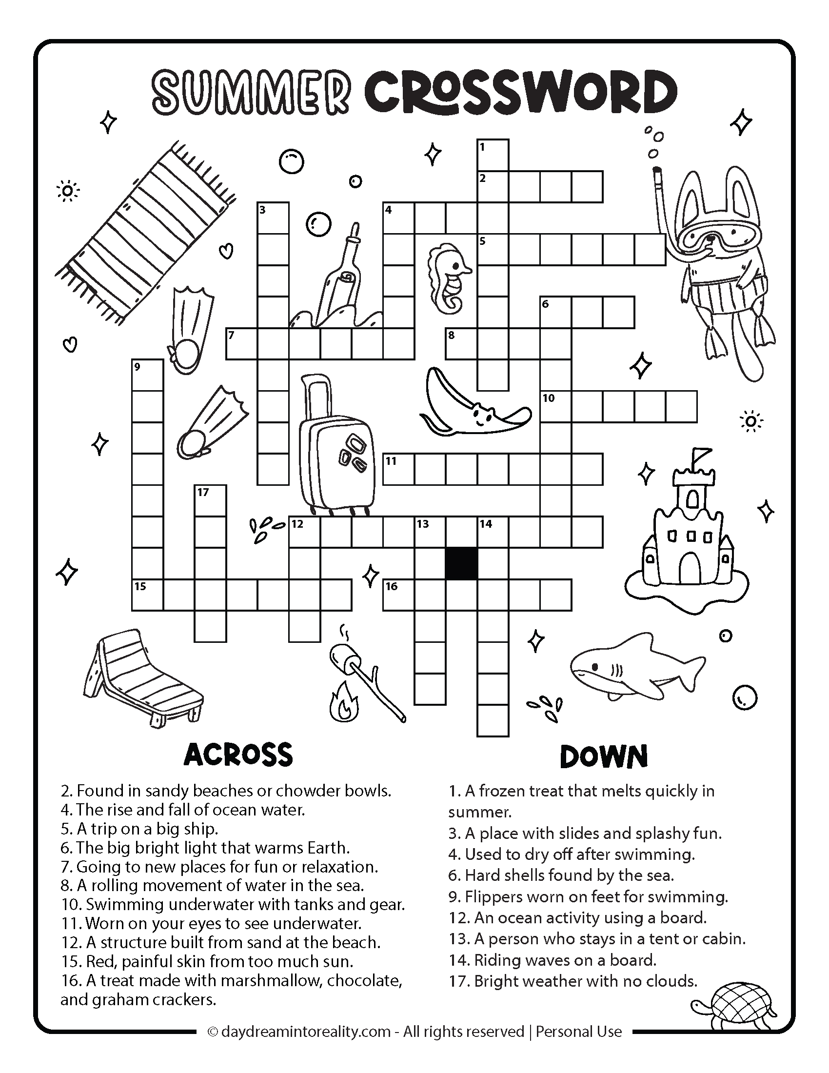 printable crosswords and answers