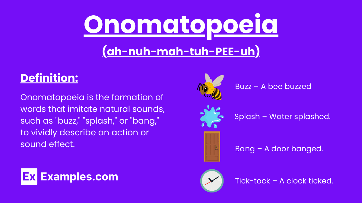 using onomatopoeia in a sentence