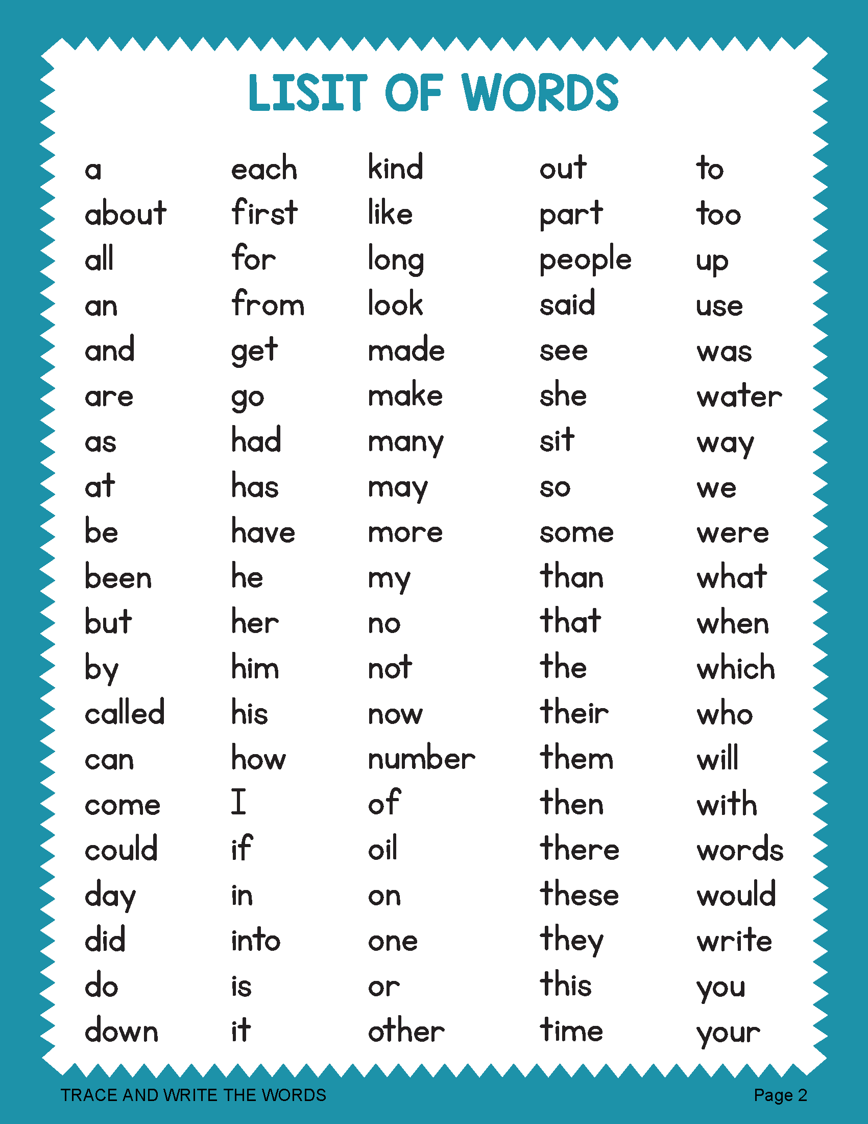 100 Sight Words Reading Writing And Tracing Worksheets Pre K K 1st Made By Teachers