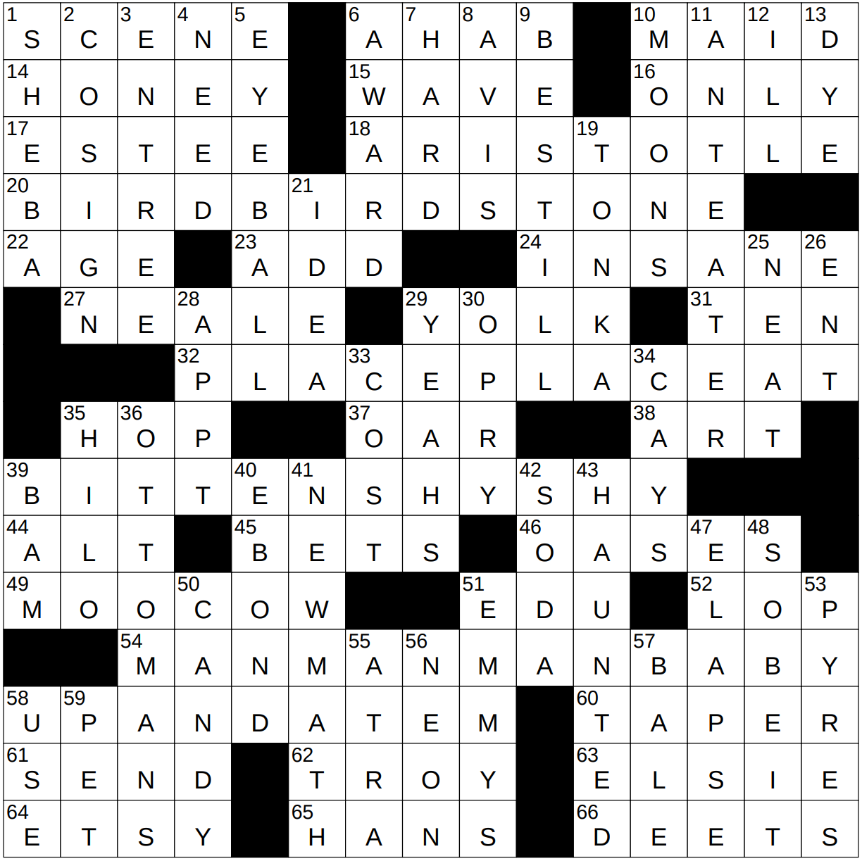 1026 23 NY Times Crossword 26 Oct 23 Thursday NYXCrossword