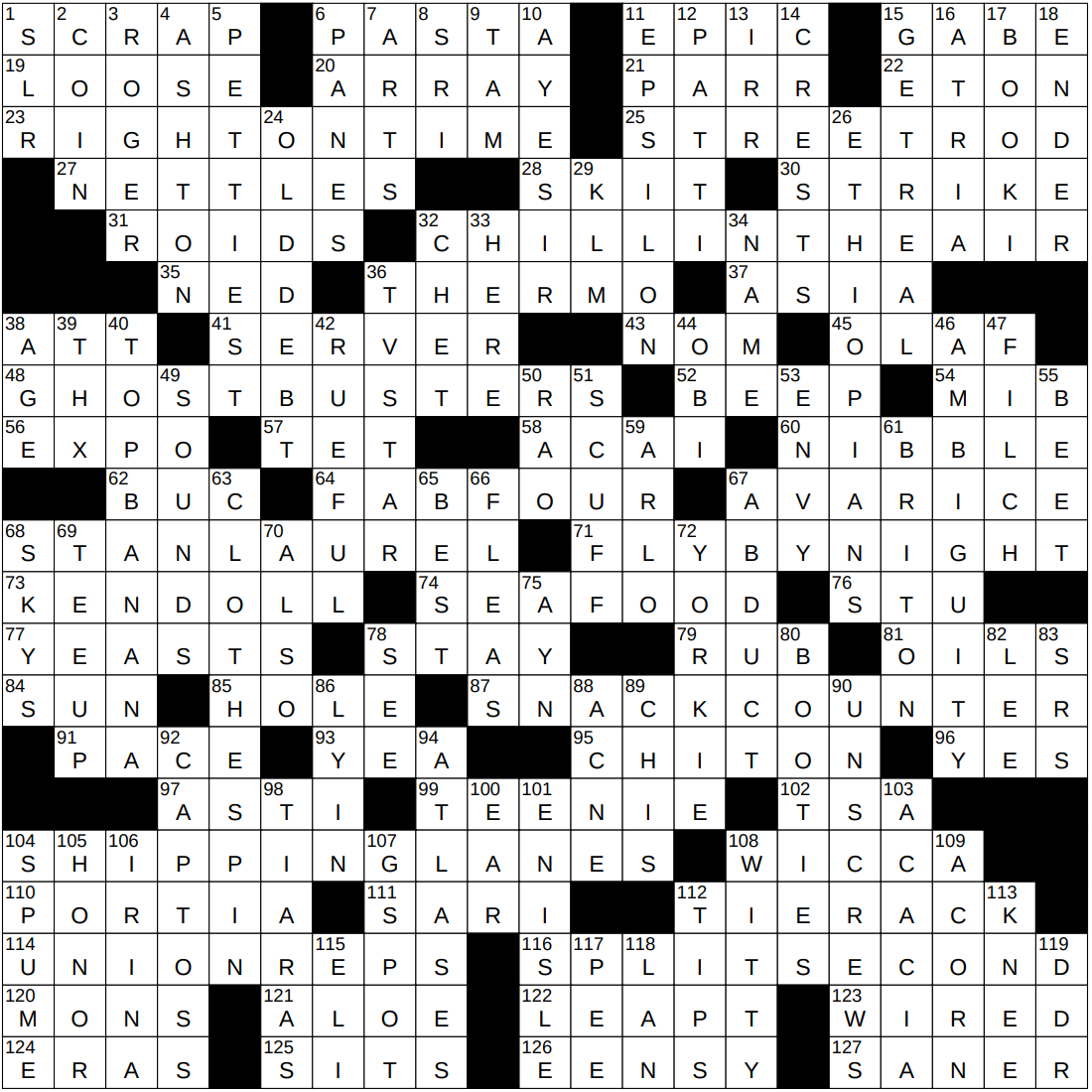 1026 25 NY Times Crossword 26 Oct 25 Sunday NYXCrossword