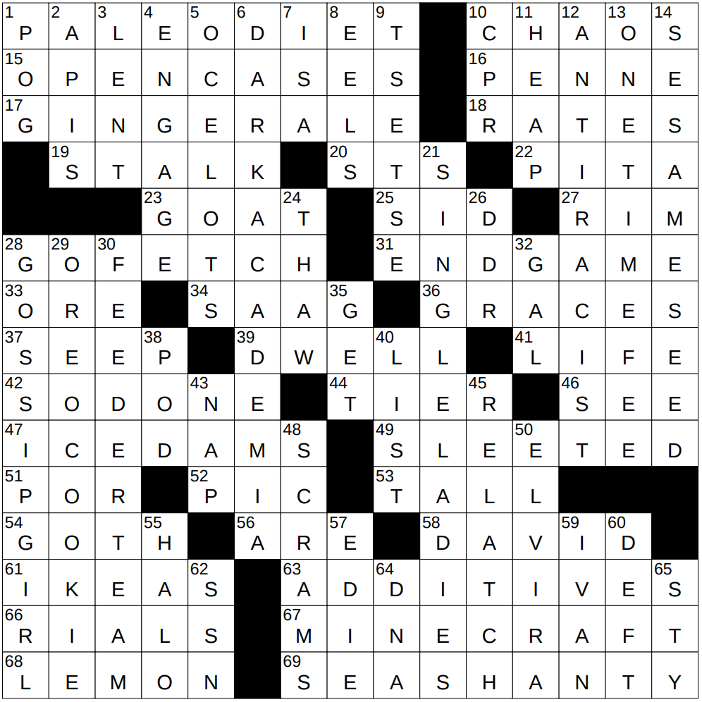 different crossword puzzle clue