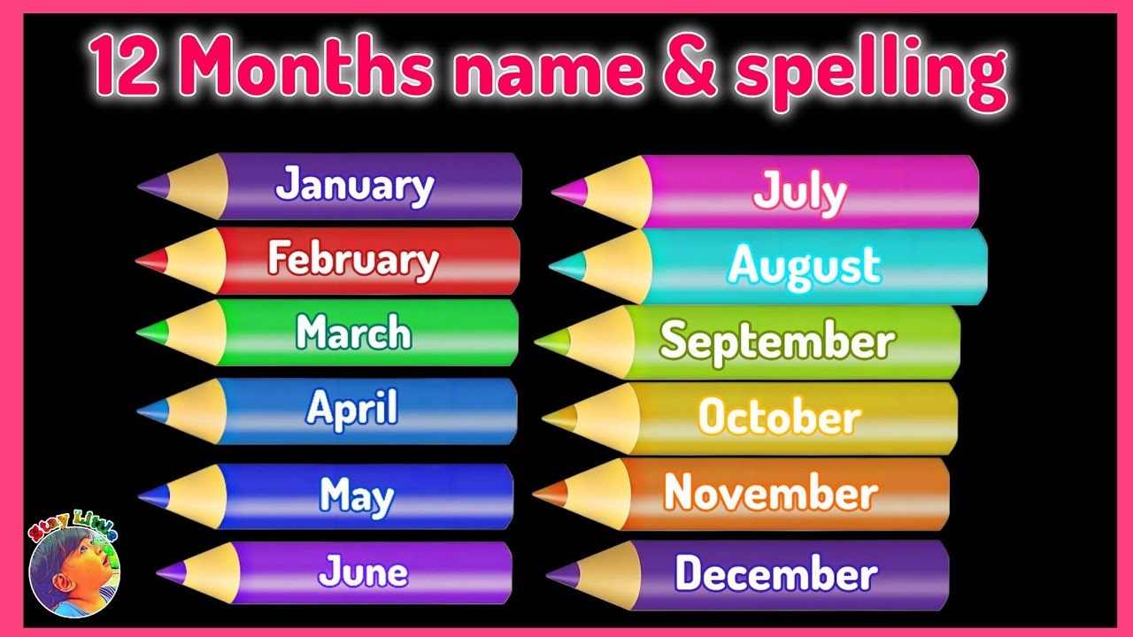 12 Months Name And Spelling In English Months Of The Year In English Stay Little Channel YouTube 12 Months Name And Spelling In English Months Of The Year In English Stay Little Channel YouTube