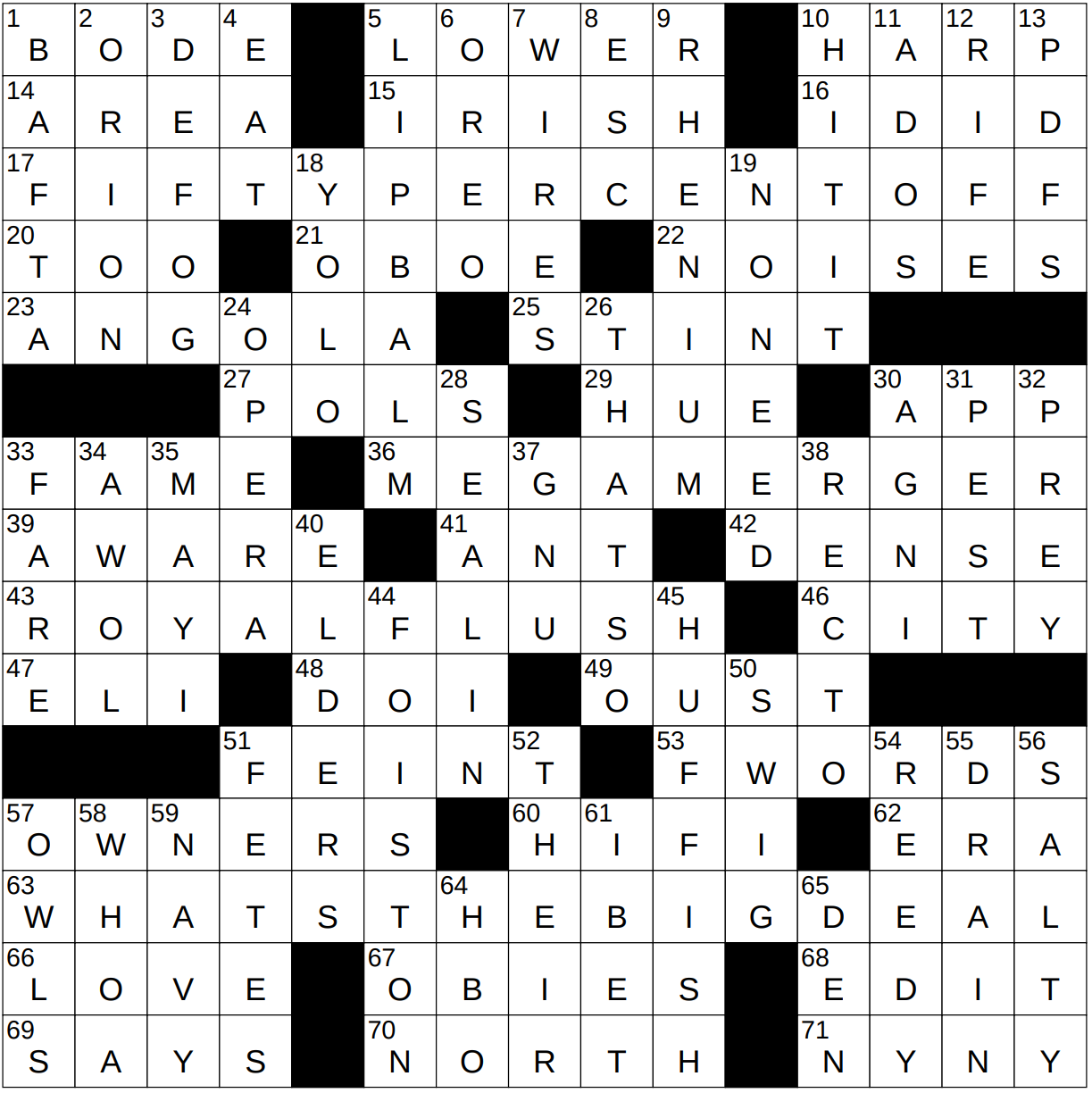 1221 22 NY Times Crossword 21 Dec 22 Wednesday NYXCrossword