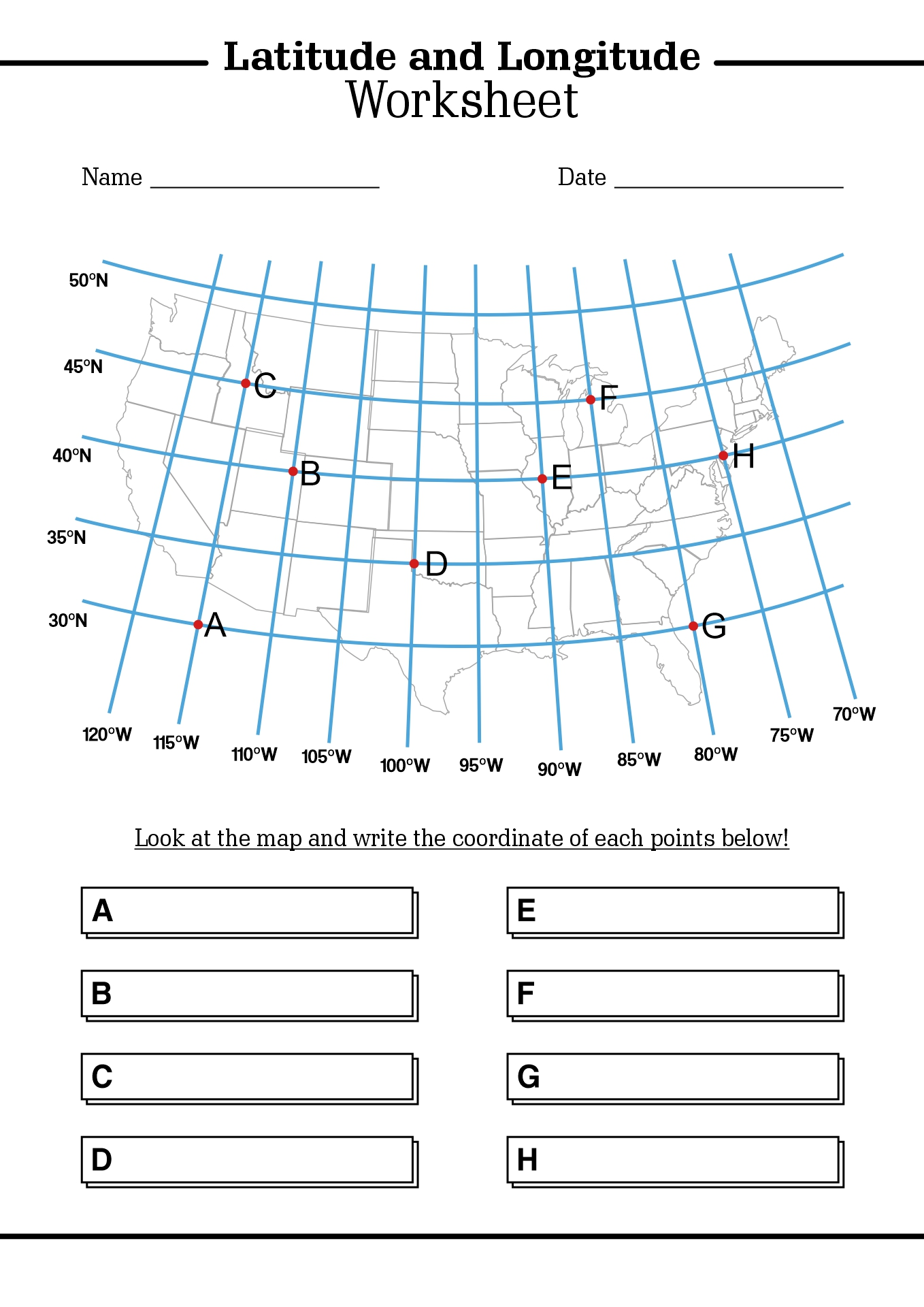 15 Latitude And Longitude Map Worksheet Free PDF At Worksheeto