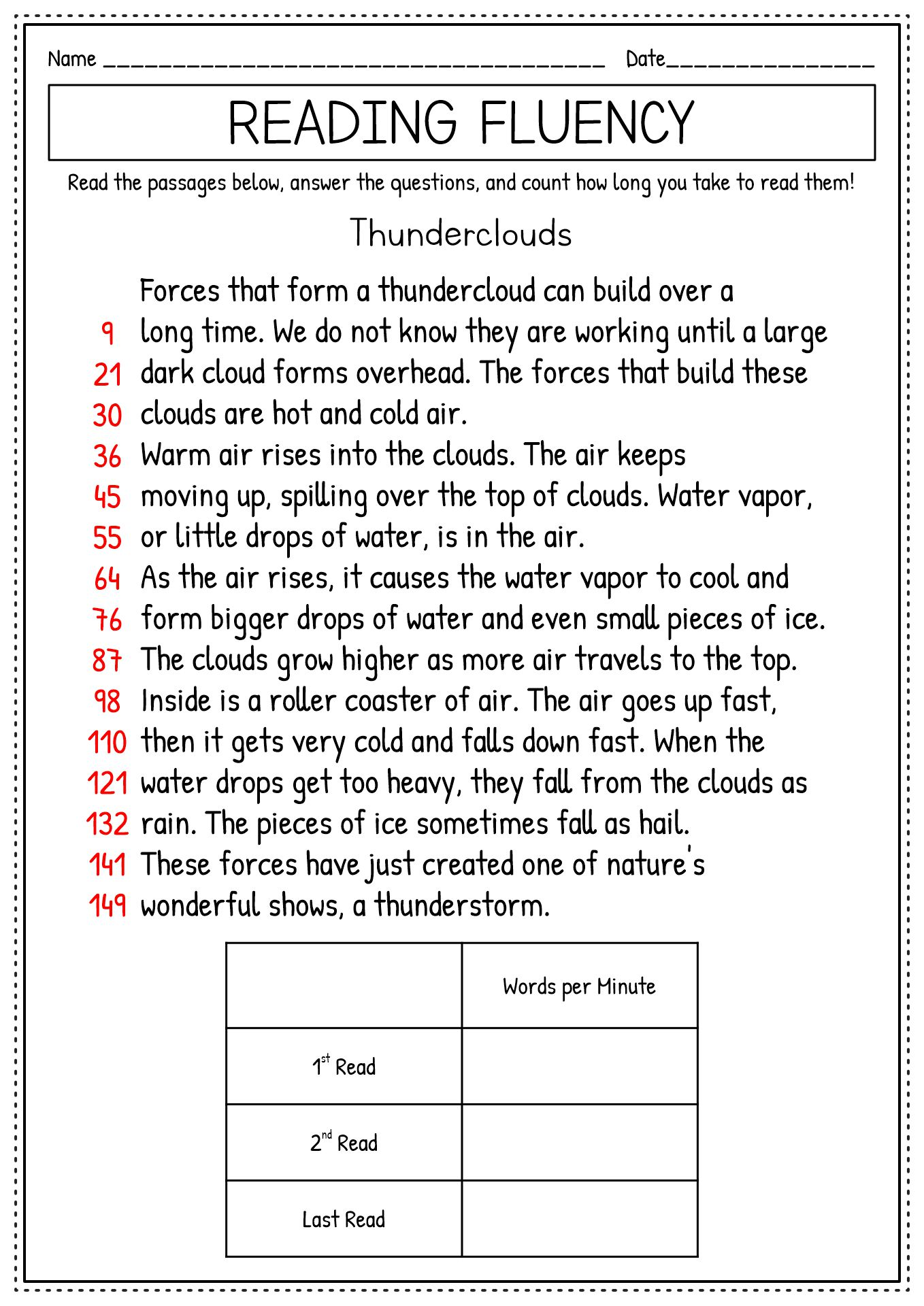 17 Reading Fluency 2nd Grade Worksheets Free PDF At Worksheeto