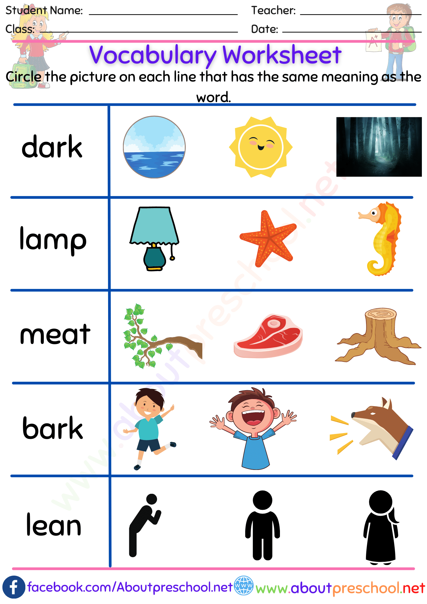 1st Grade Vocabulary Worksheets Archives Page 7 Of 8 About Worksheets Library