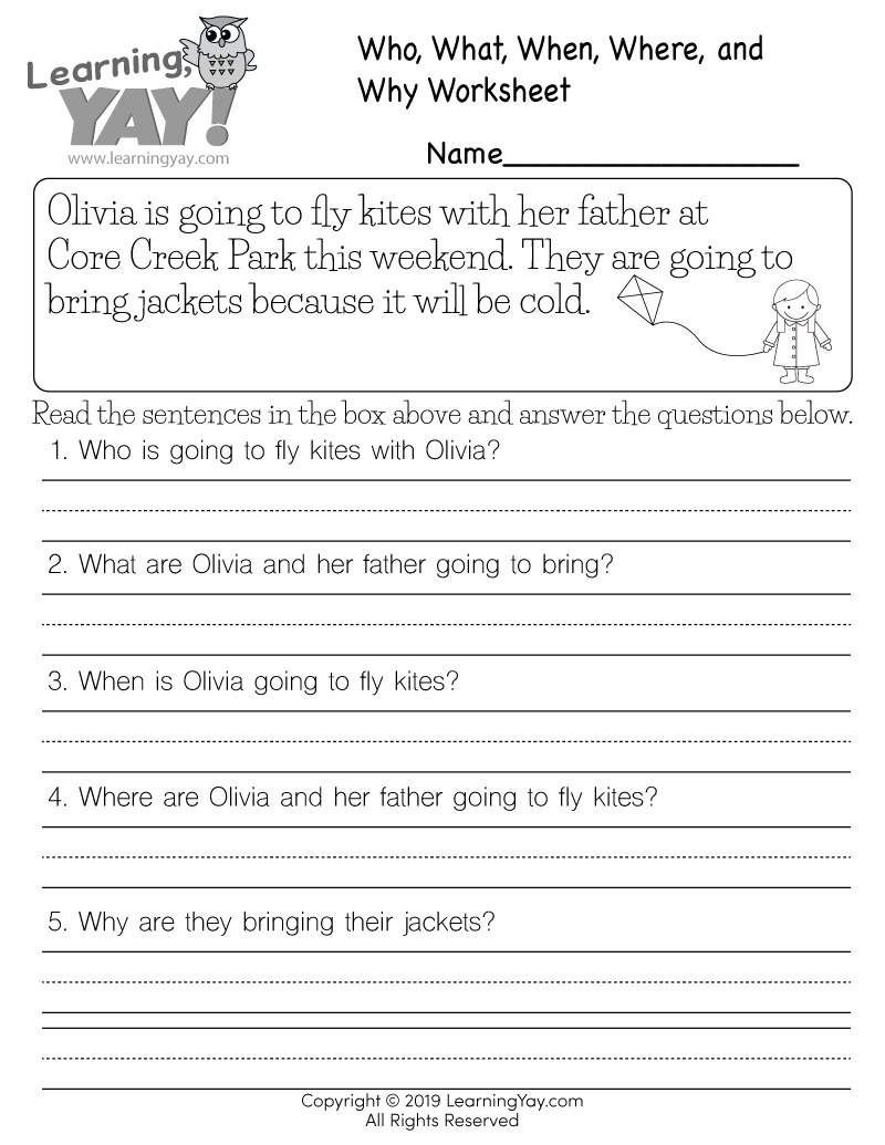 1st grade reading worksheets pdf