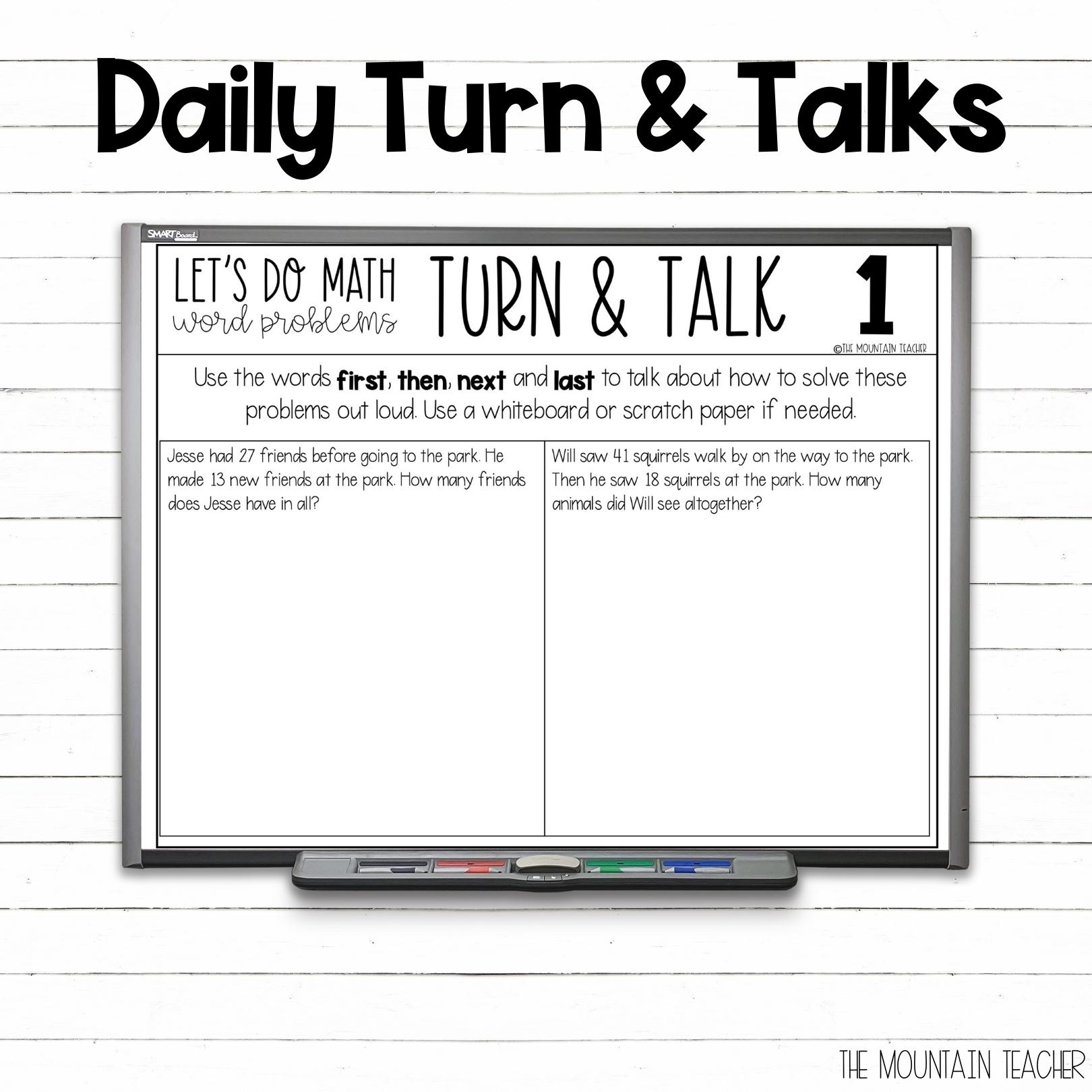 2 Digit Addition And Subtraction Word Problems Worksheets 2nd Grade Math Unit The Mountain Teacher