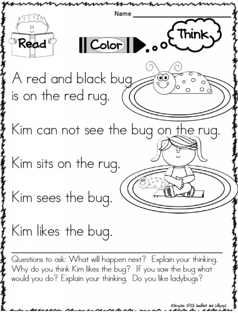 reading assignments for 1st graders