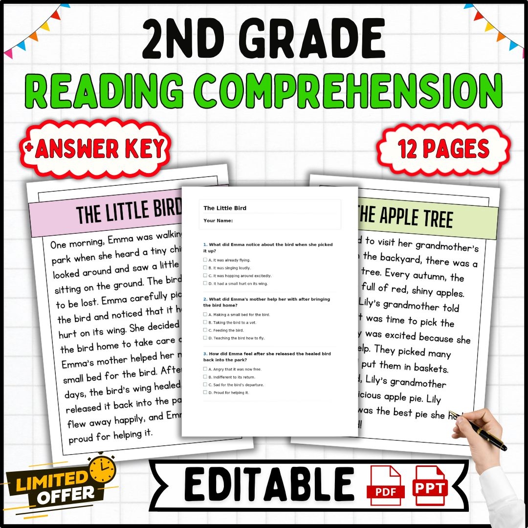 2nd Grade Reading Comprehension Passages With Multiple Choice Questions Test Made By Teachers 2nd Grade Reading Comprehension Passages With Multiple Choice Questions Test Made By Teachers