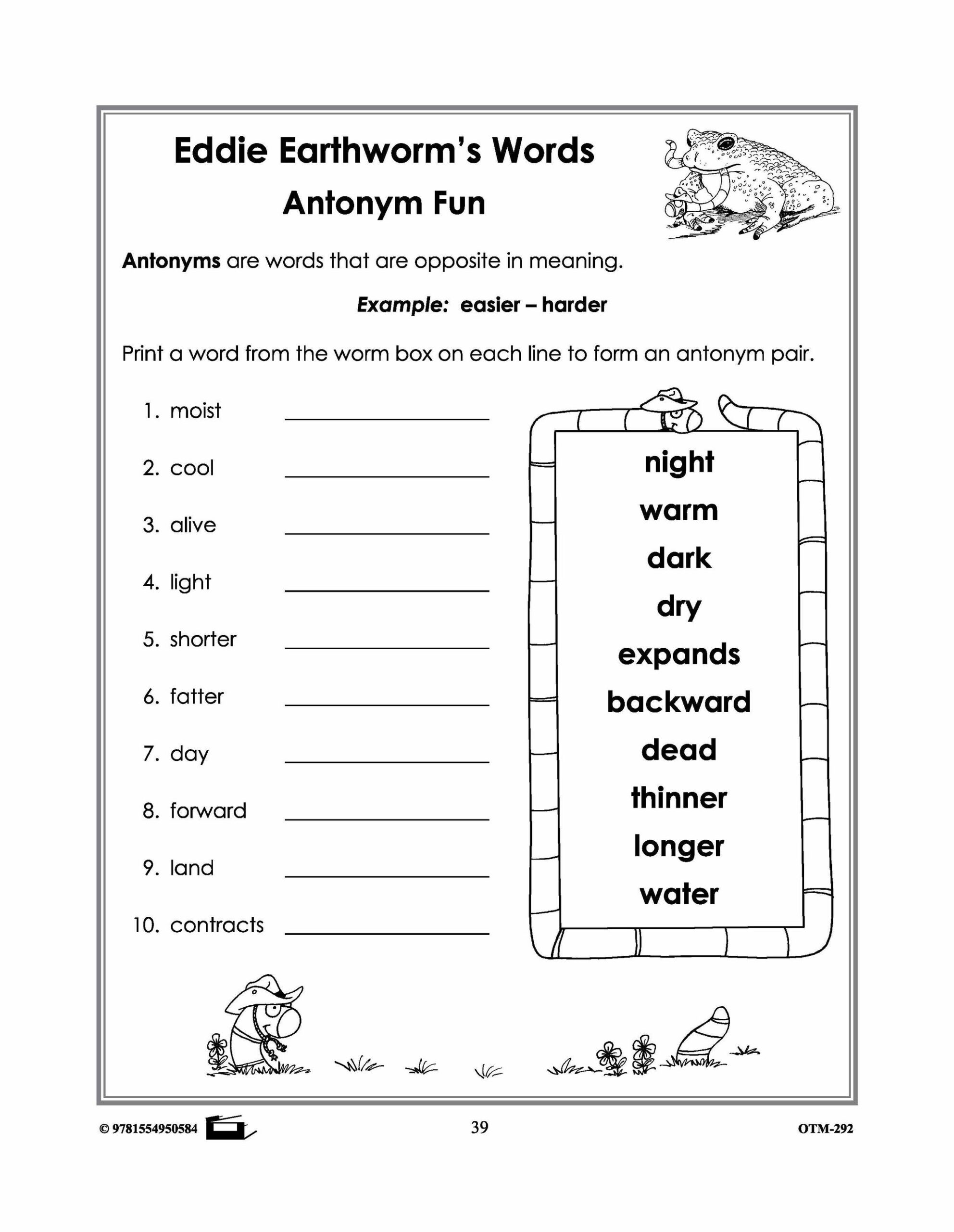 2nd Grade Vocabulary Worksheets Archives About Preschool Worksheets Library