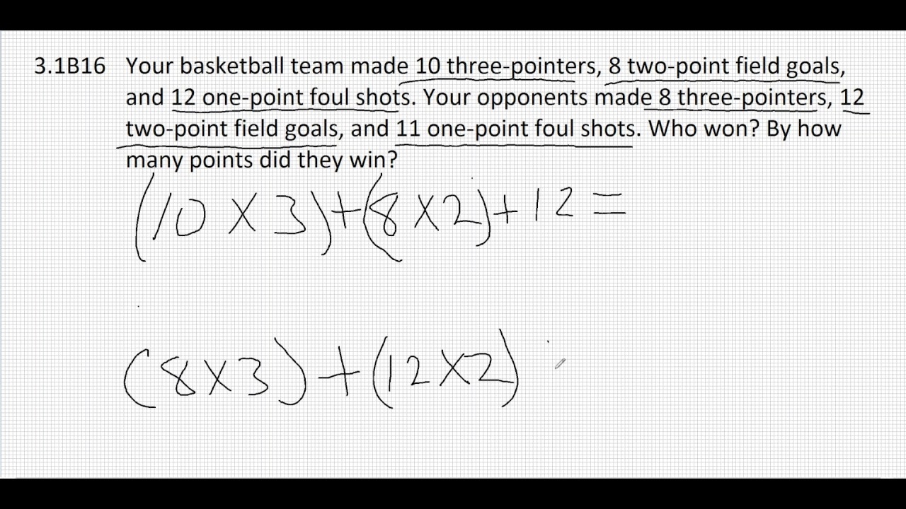 3 1B16 Order Of Operations Word Problem YouTube