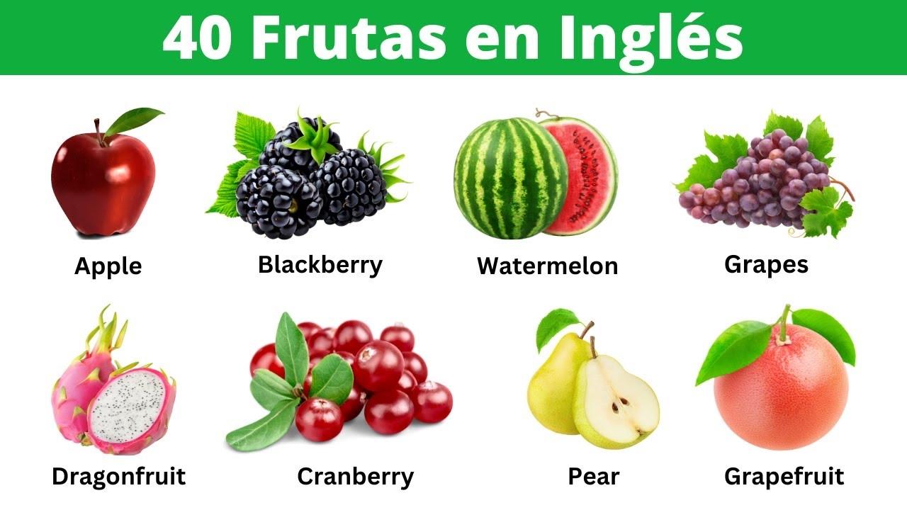 frutas y verduras en ingles