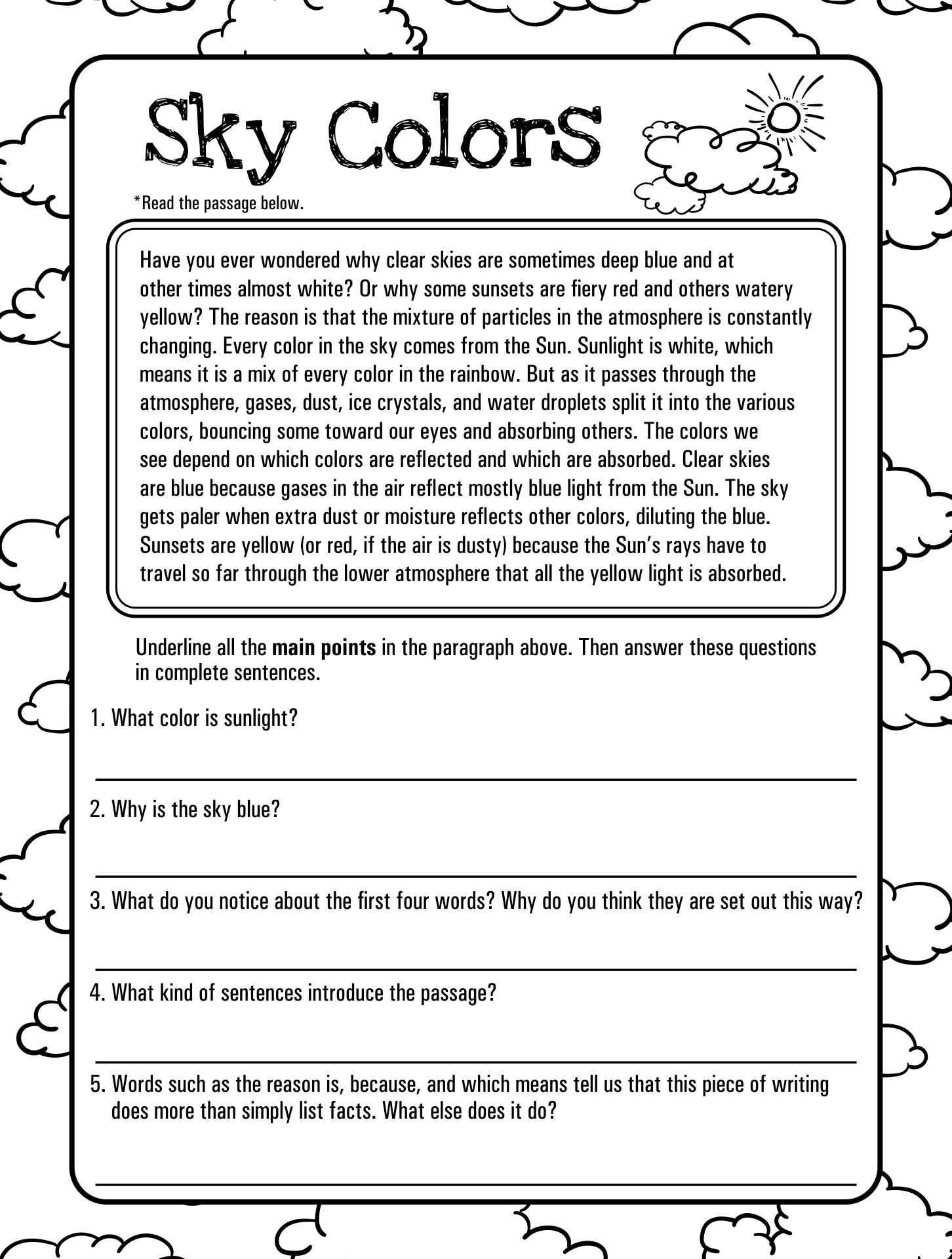 free 4th grade reading comprehension free 4th grade reading comprehension