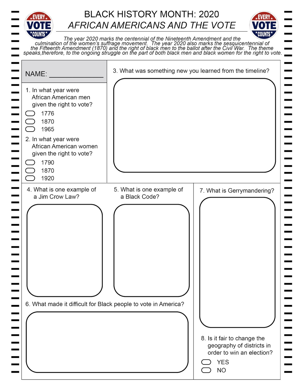 5 Done For You Black History Month Printable Activities Worksheets Library 5 Done For You Black History Month Printable Activities Worksheets Library