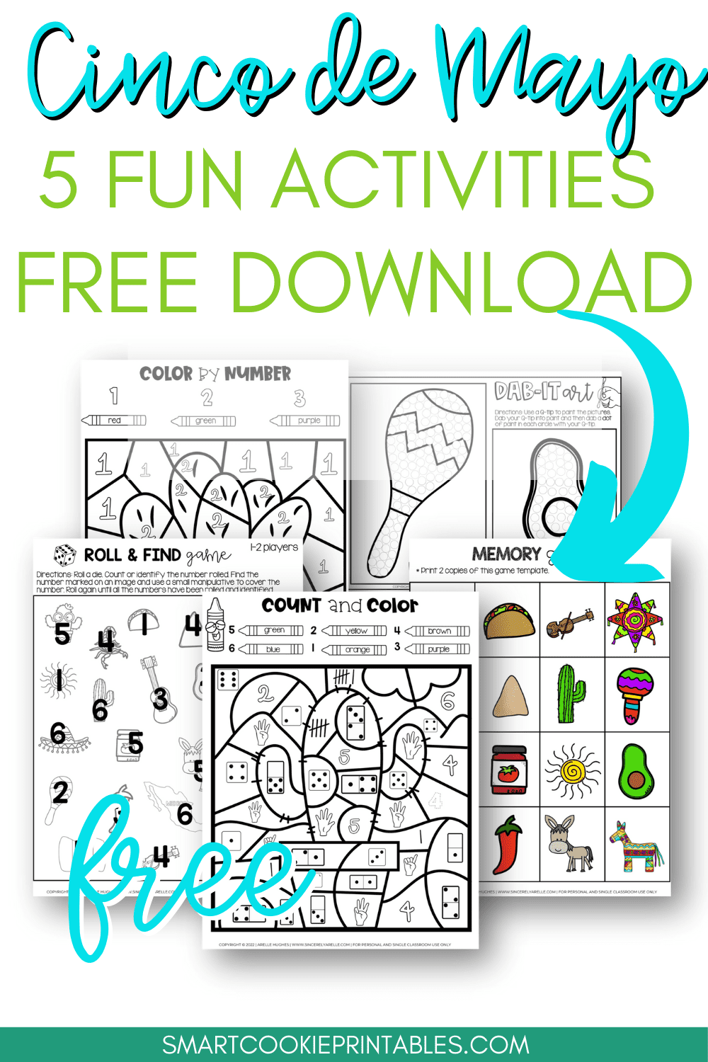 5 Free Printables To Celebrate Cinco De Mayo With Your Kids Smart Cookie Printables