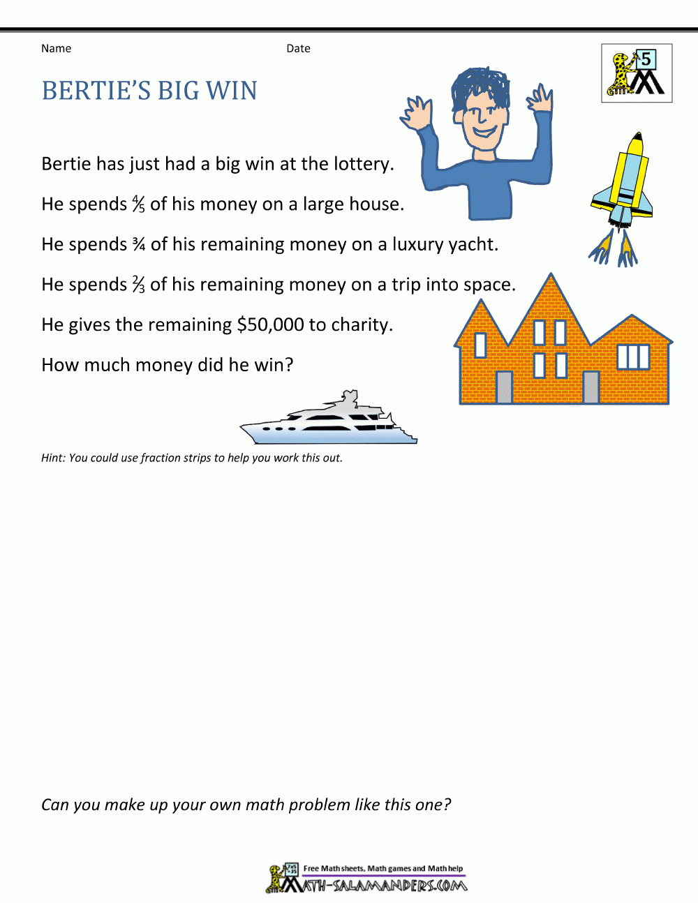 5th Grade Math Problems