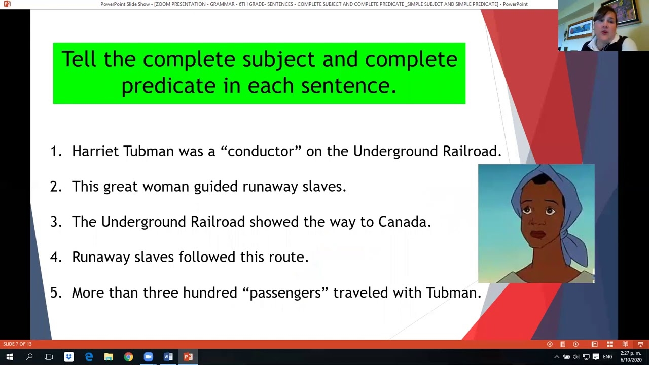 6TH GRADE GRAMMAR COMPLETE SUBJECT AND COMPLETE PREDICATE SIMPLE SUBJECT AND SIMPLE PREDICATE YouTube