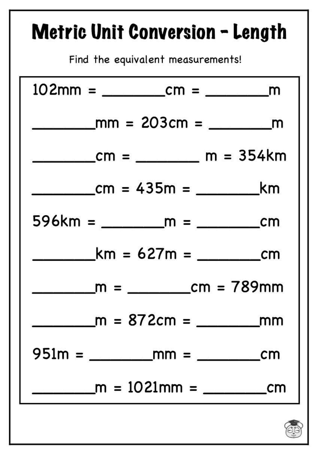 7 Page Printable Mastering Metric Length Conversion Solve Compare Convert Units ages 6 11 Etsy 7 Page Printable Mastering Metric Length Conversion Solve Compare Convert Units ages 6 11 Etsy