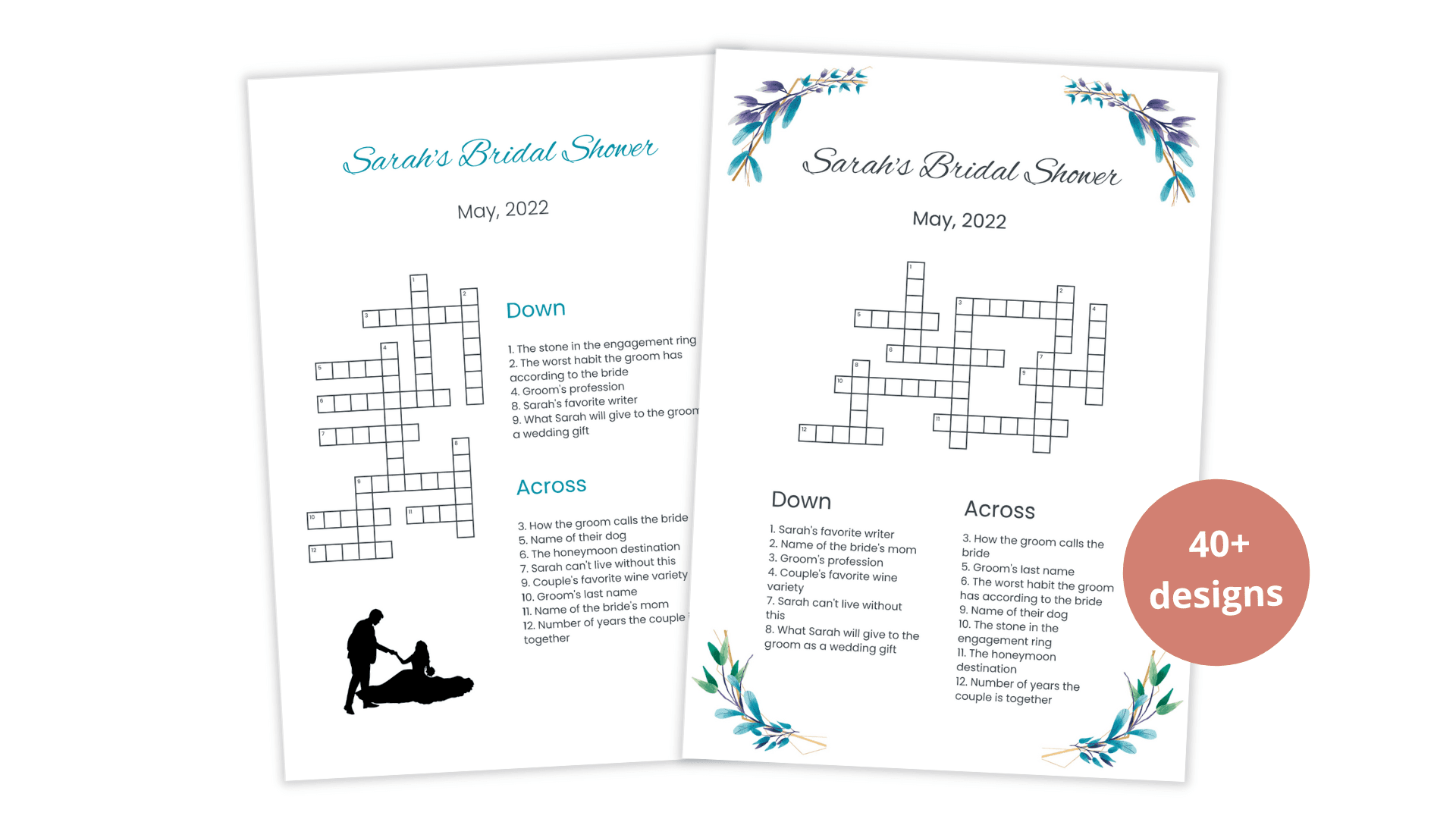 70 Clues And Questions Ideas For A Bridal Shower Crossword Puzzle Perfect Crosswords Blog