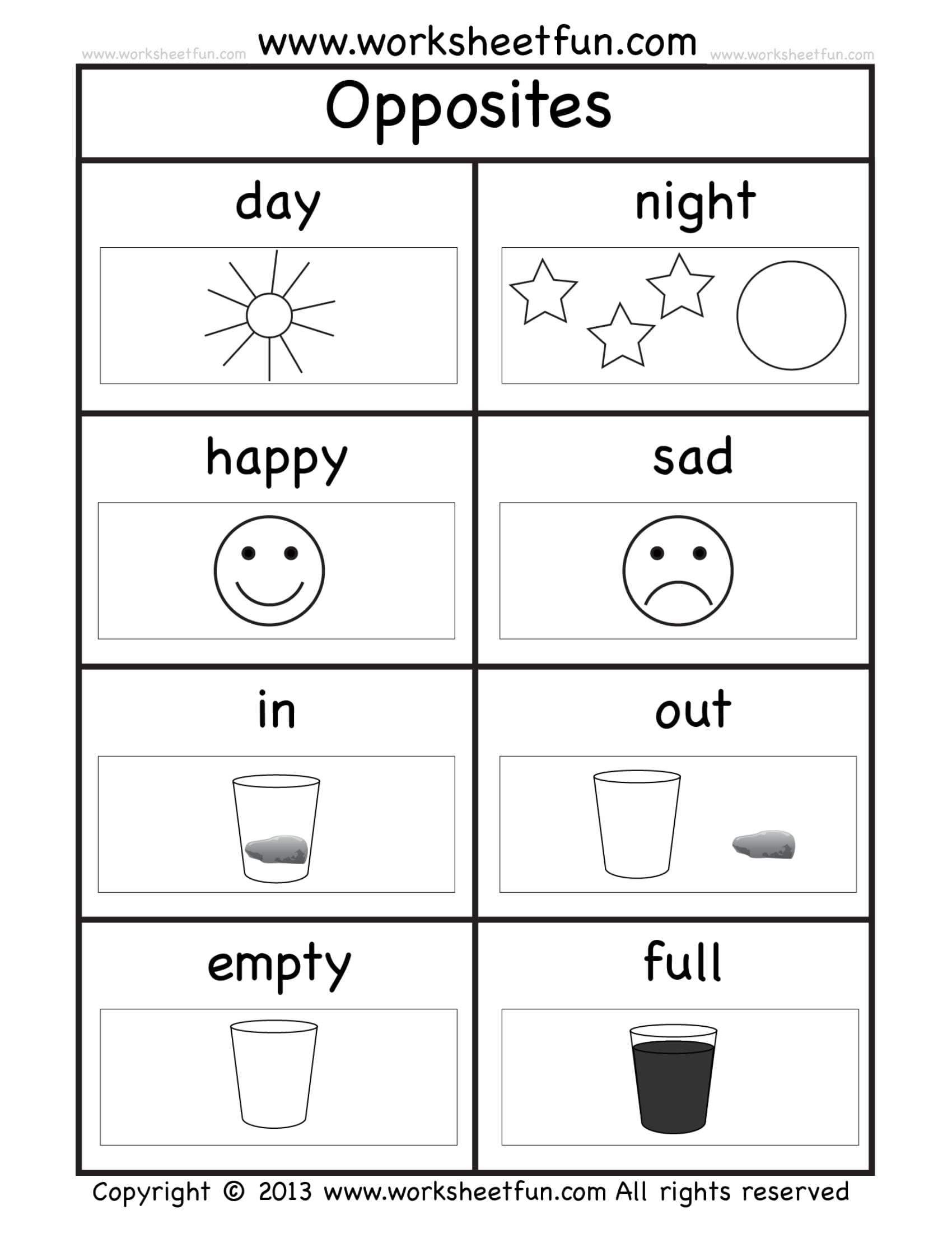 kindergarten english worksheets pdf