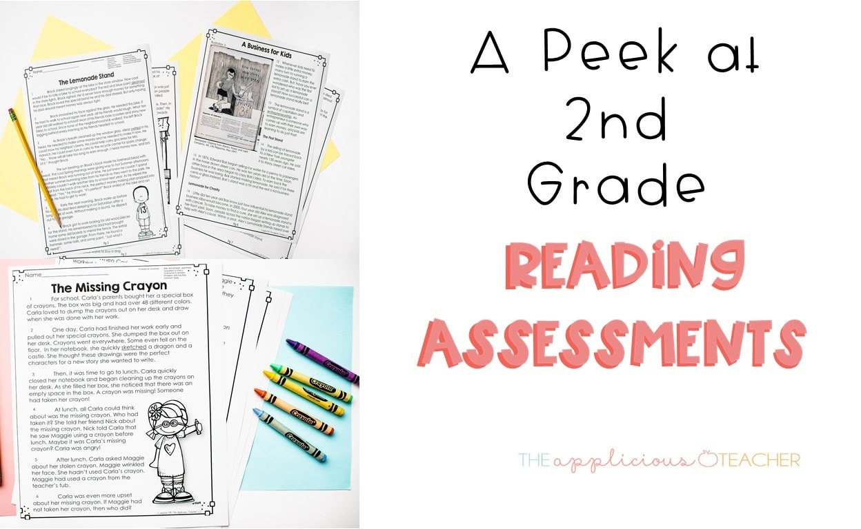 A Peek At 2nd Grade Reading Assessments The Applicious Teacher