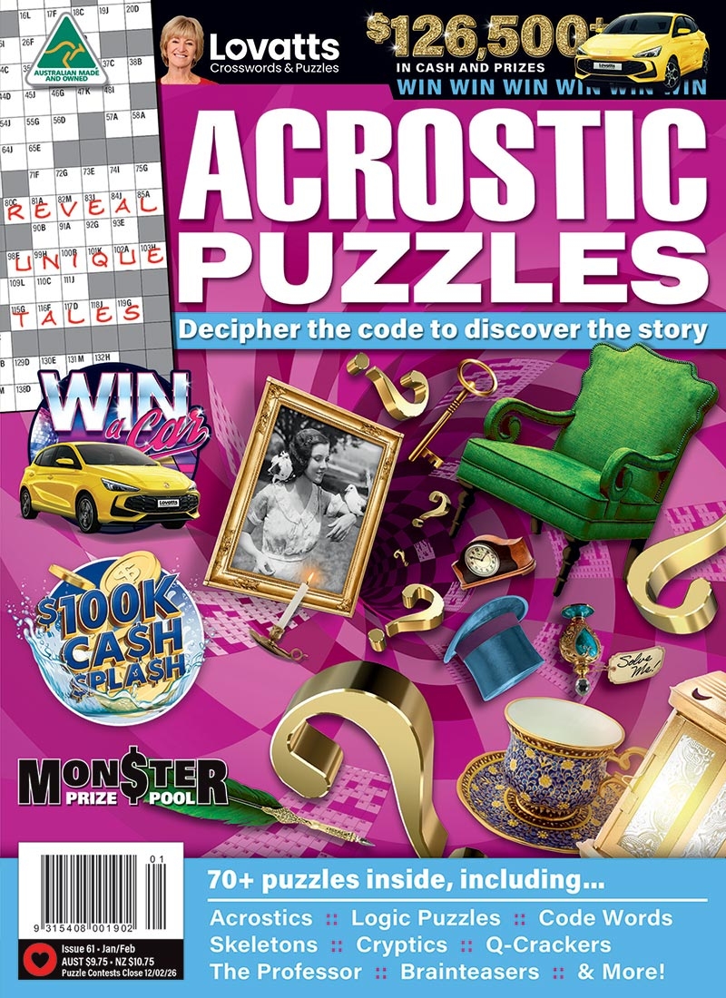 Acrostic Puzzles Magazine Lovatts Crossword Puzzles Games Trivia Acrostic Puzzles Magazine Lovatts Crossword Puzzles Games Trivia