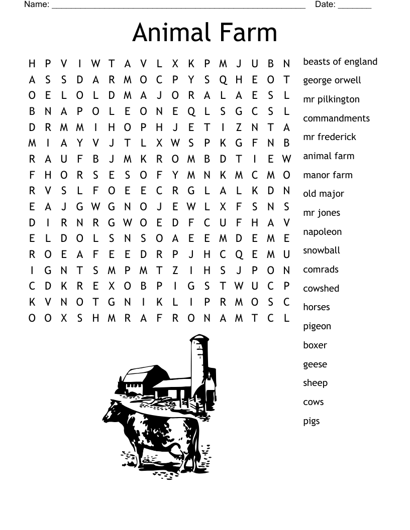 Agricultural Revolution Word Search WordMint