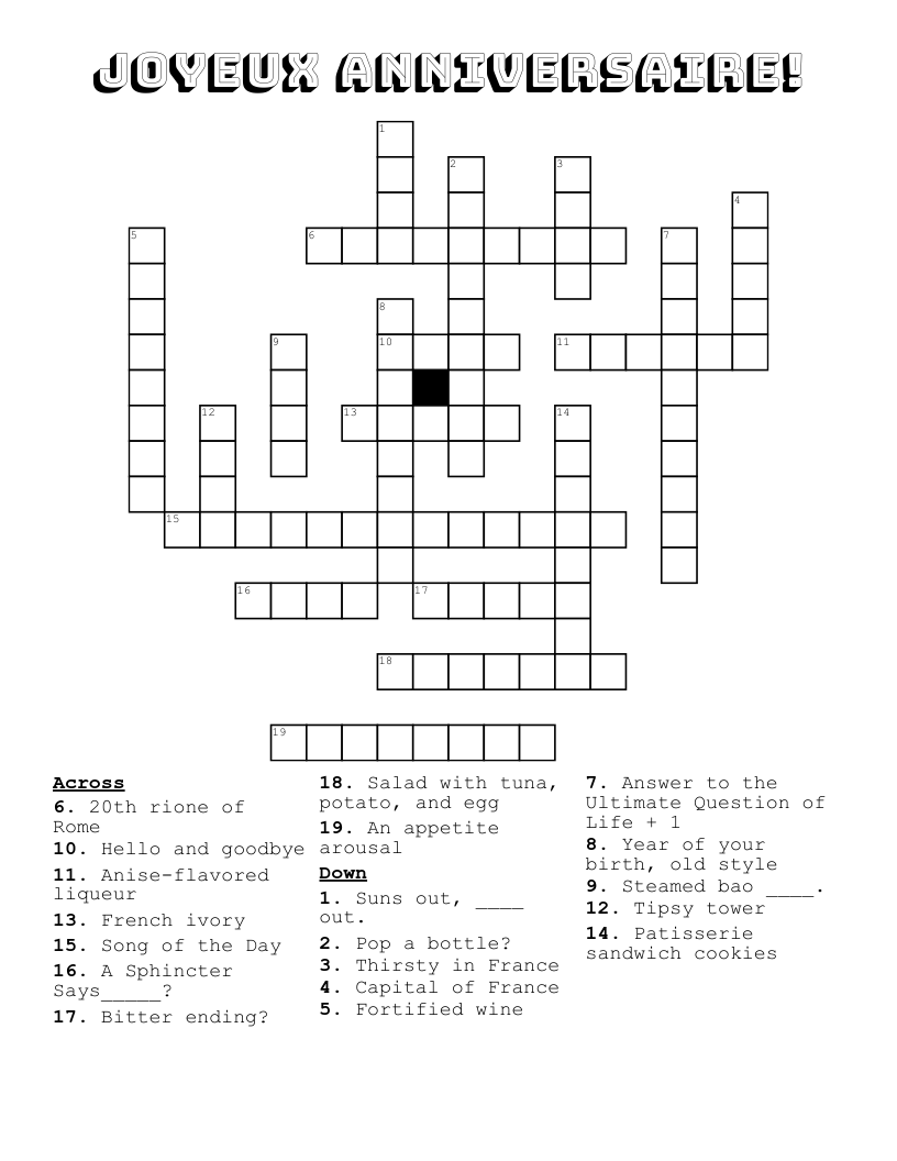 Alcohol Crossword Puzzle WordMint