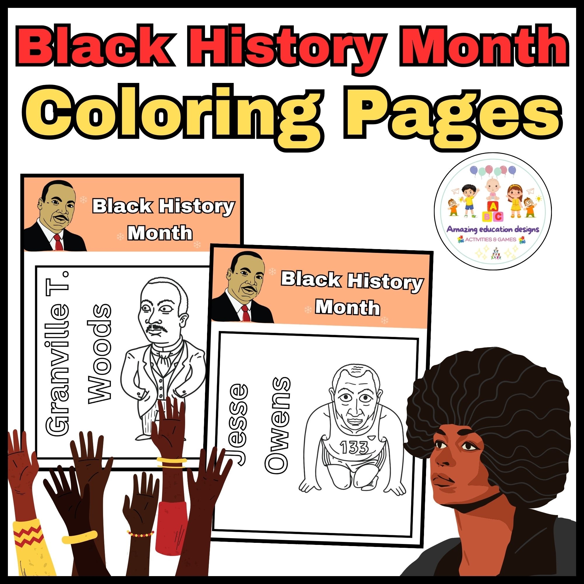 Amazing Coloring Pages Activities Worksheets Black History Month Made By Teachers Amazing Coloring Pages Activities Worksheets Black History Month Made By Teachers