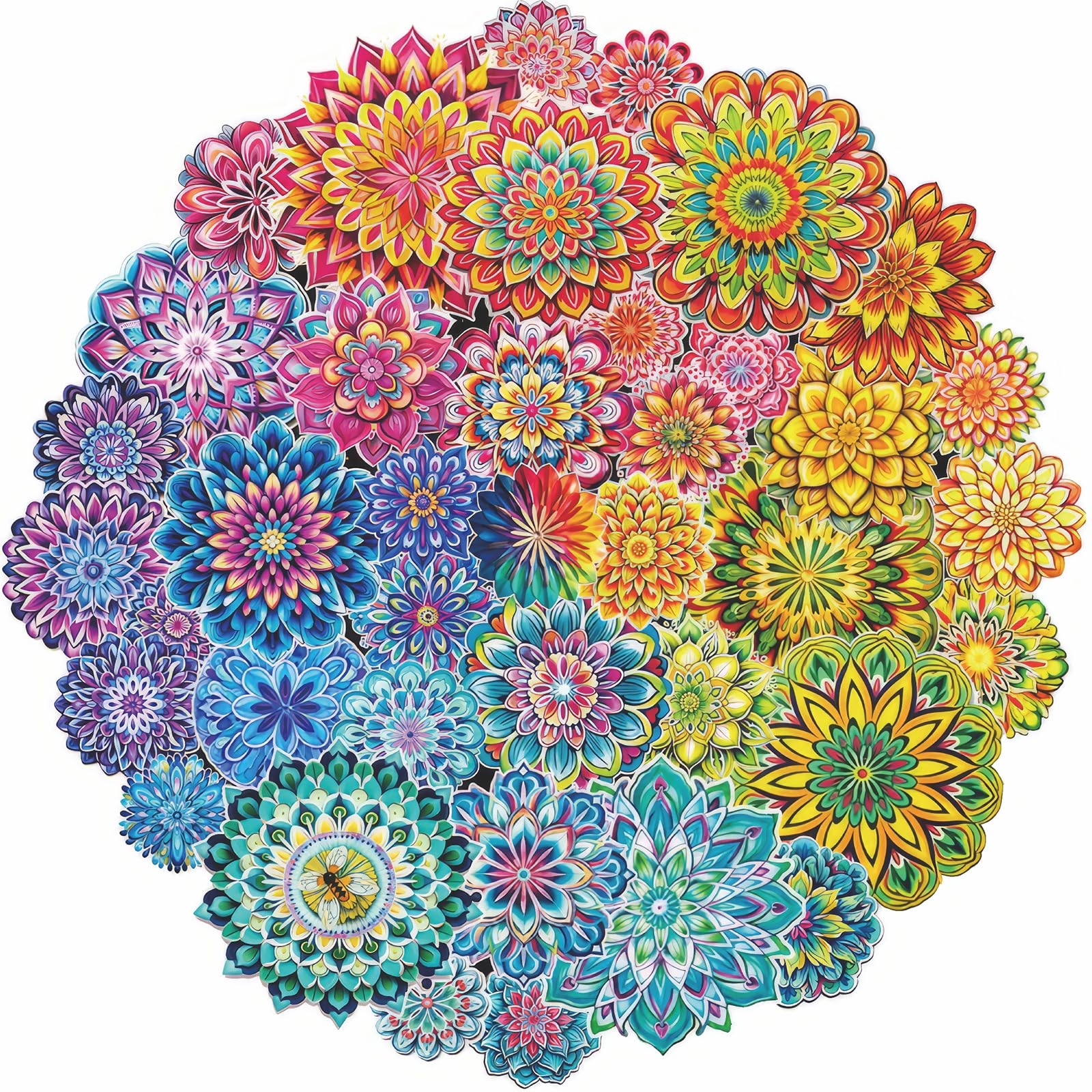 Amazon Colorful Flowers Puzzles Impossible Puzzle 1000 Piece For Adults Mandala Art Jigsaw Puzzles Difficult Puzzles Hard Blooming Puzzle Challenging Jigsaw Puzzles As Home Decor Toys Games