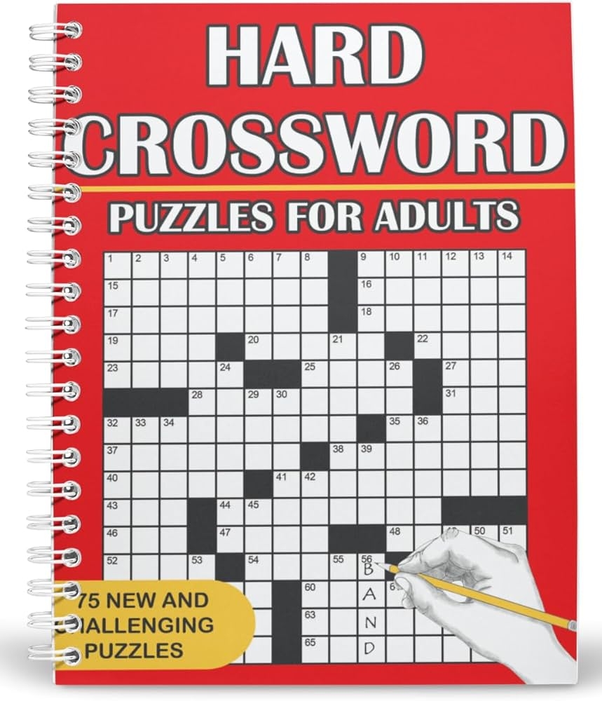 Amazon Hard Crossword Puzzles For Adults 9781647904050 J R Grady 