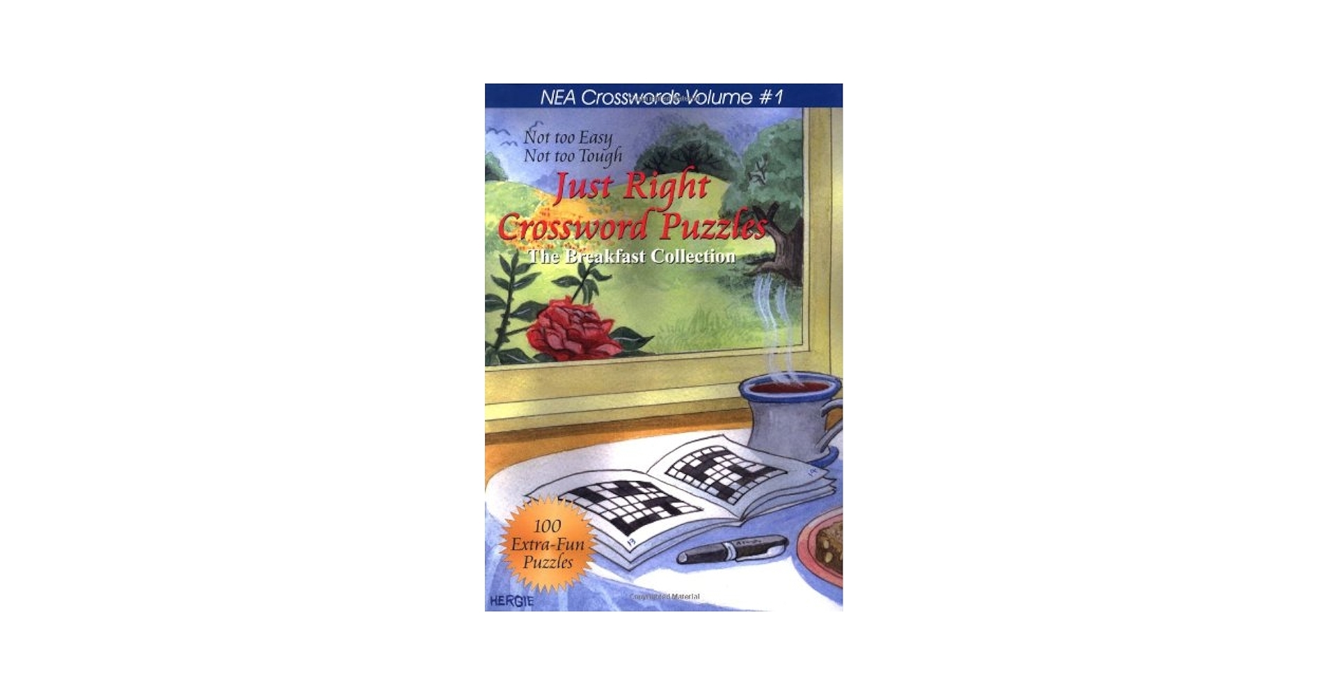 Amazon Just Right Crossword Puzzles Volume 1 The Breakfast Collection NEA Crosswords 9781884956614 Quill Driver Books Libros