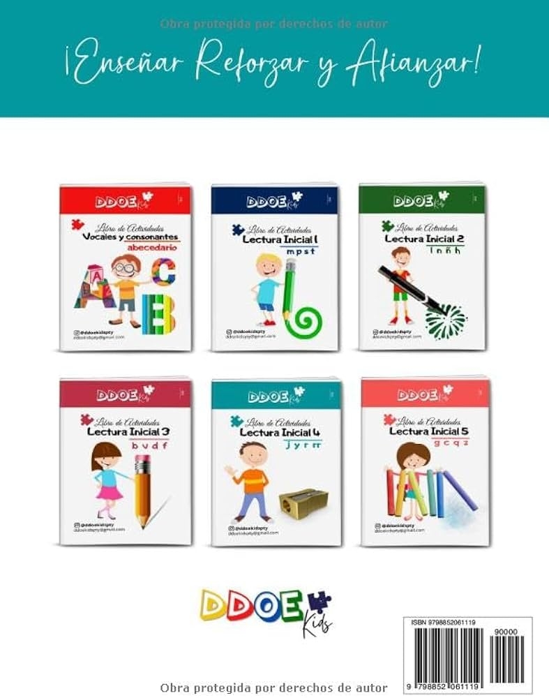 Amazon Libro De Actividades Lectura Inicial 4 J Y R RR Lectura Inicial DDOE Kids Spanish Edition 9798852061119 Franco Damarys Books