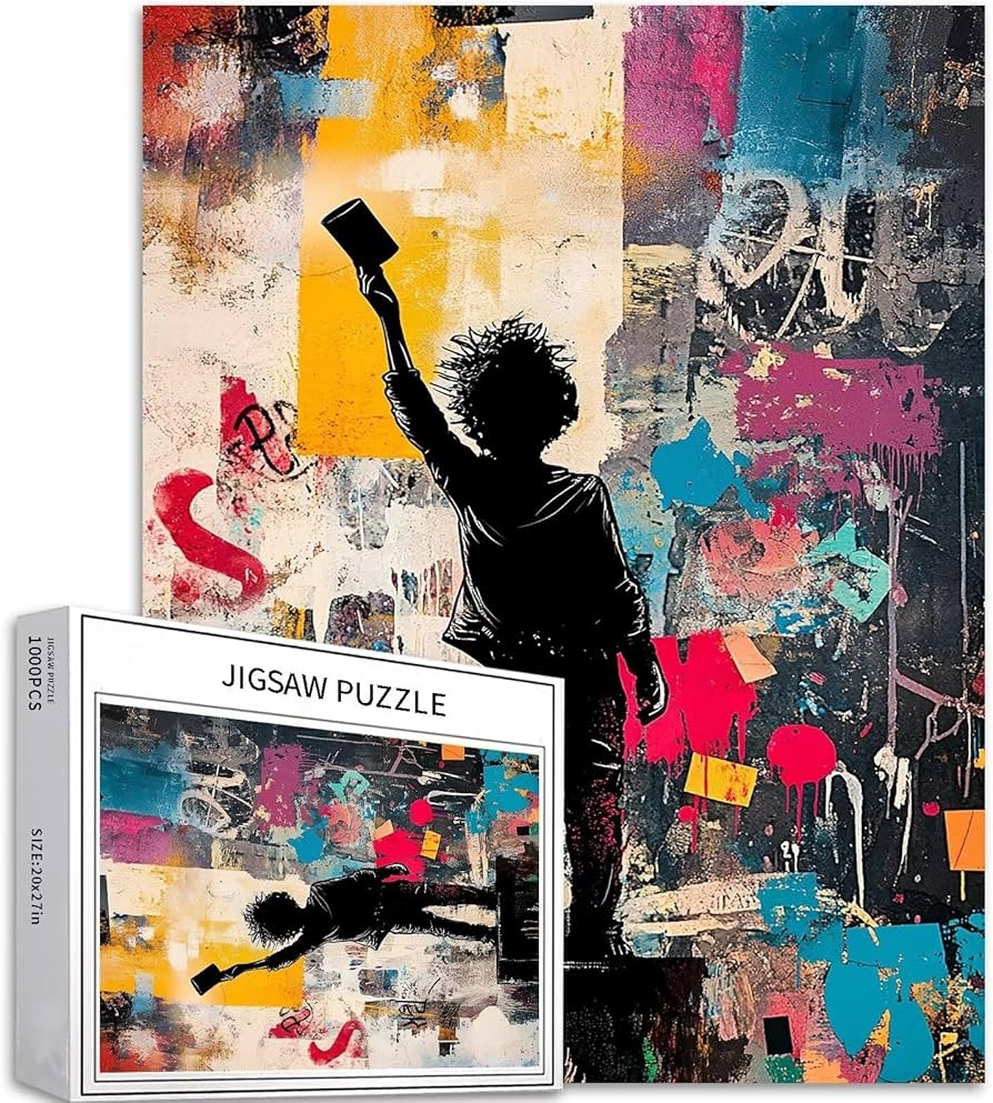 Amazon Modern Street Art 1000 Piece Jigsaw Puzzles For Adults City Background Banksy Style Puzzle Colorful DIY Puzzles For Home Decoration Gifts Family Puzzle Perfect For Game Nights 20 27 Inches Toys