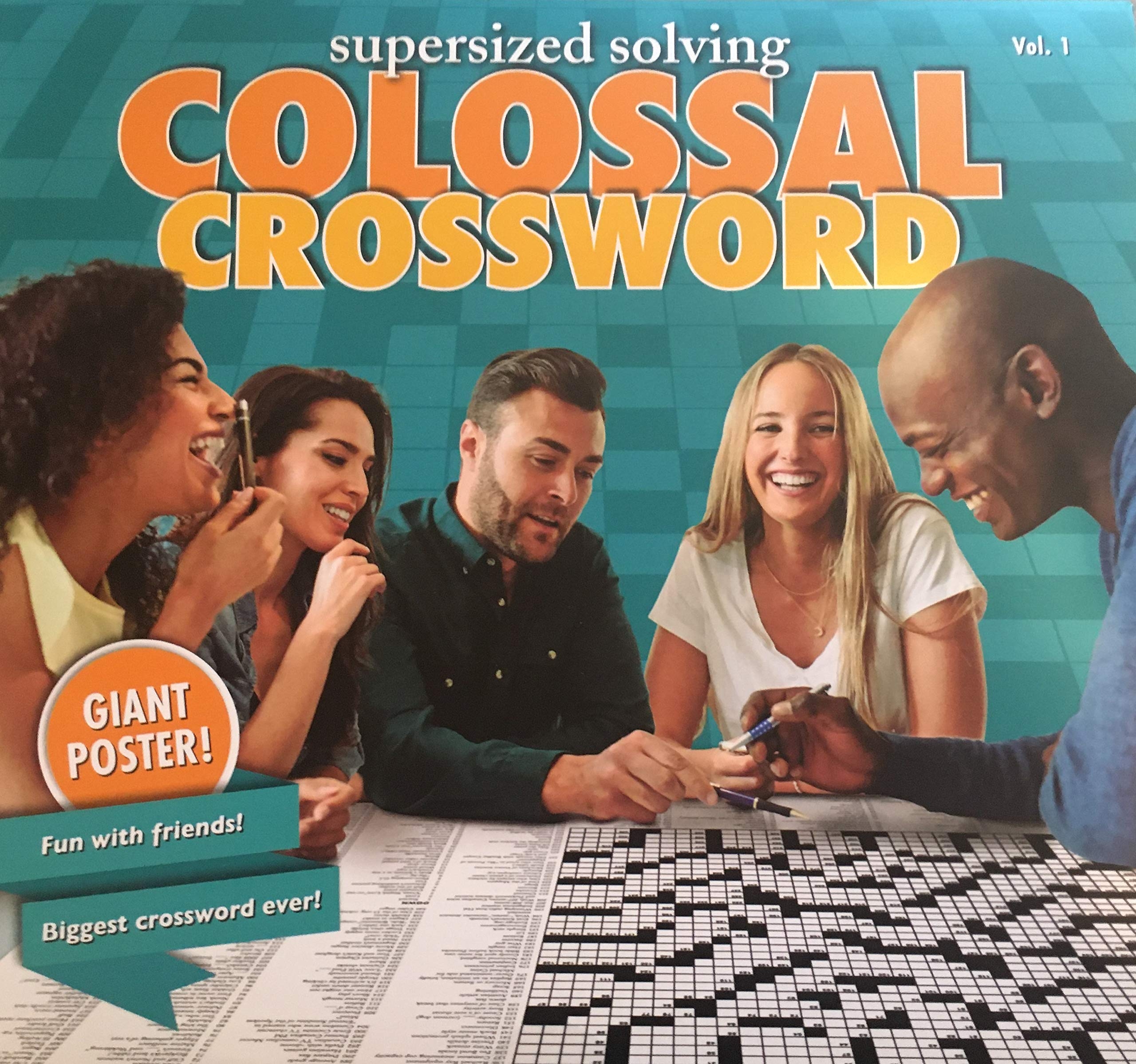 Amazon Supersized Solving Colossal Crossword Puzzle Giant Poster Volume 1 Over 3ft Wide Toys Games