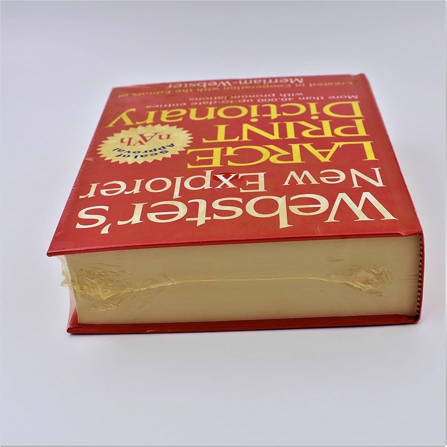Amazon Webster s New Explorer Large Print Dictionary 9781892859167 Merriam Webster Books