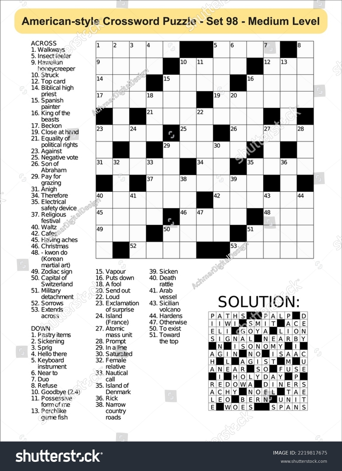 American style Crossword Puzzle Game 13 X Stock Vector Royalty Free 2219817675 Shutterstock American style Crossword Puzzle Game 13 X Stock Vector Royalty Free 2219817675 Shutterstock