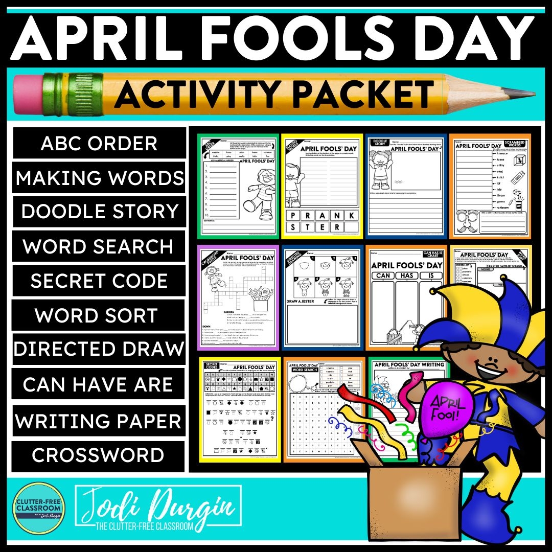 April Fools Day Activities For Elementary Students In 2026 Teaching With Jodi Durgin And Company