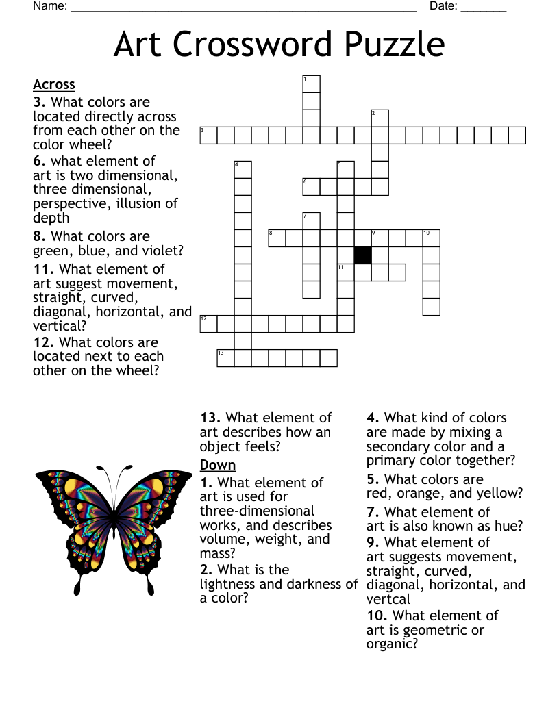 Art Terms Artist Etc Crossword WordMint Art Terms Artist Etc Crossword WordMint