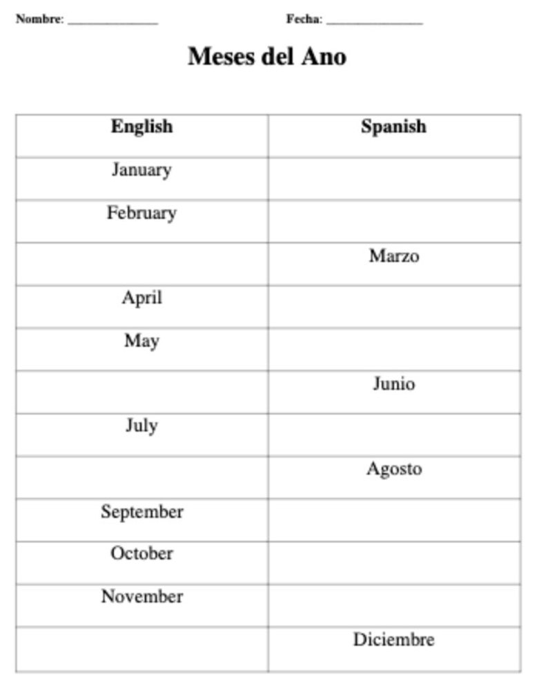 Beginner Spanish Worksheets Words Phrases Colors Made By Teachers Beginner Spanish Worksheets Words Phrases Colors Made By Teachers
