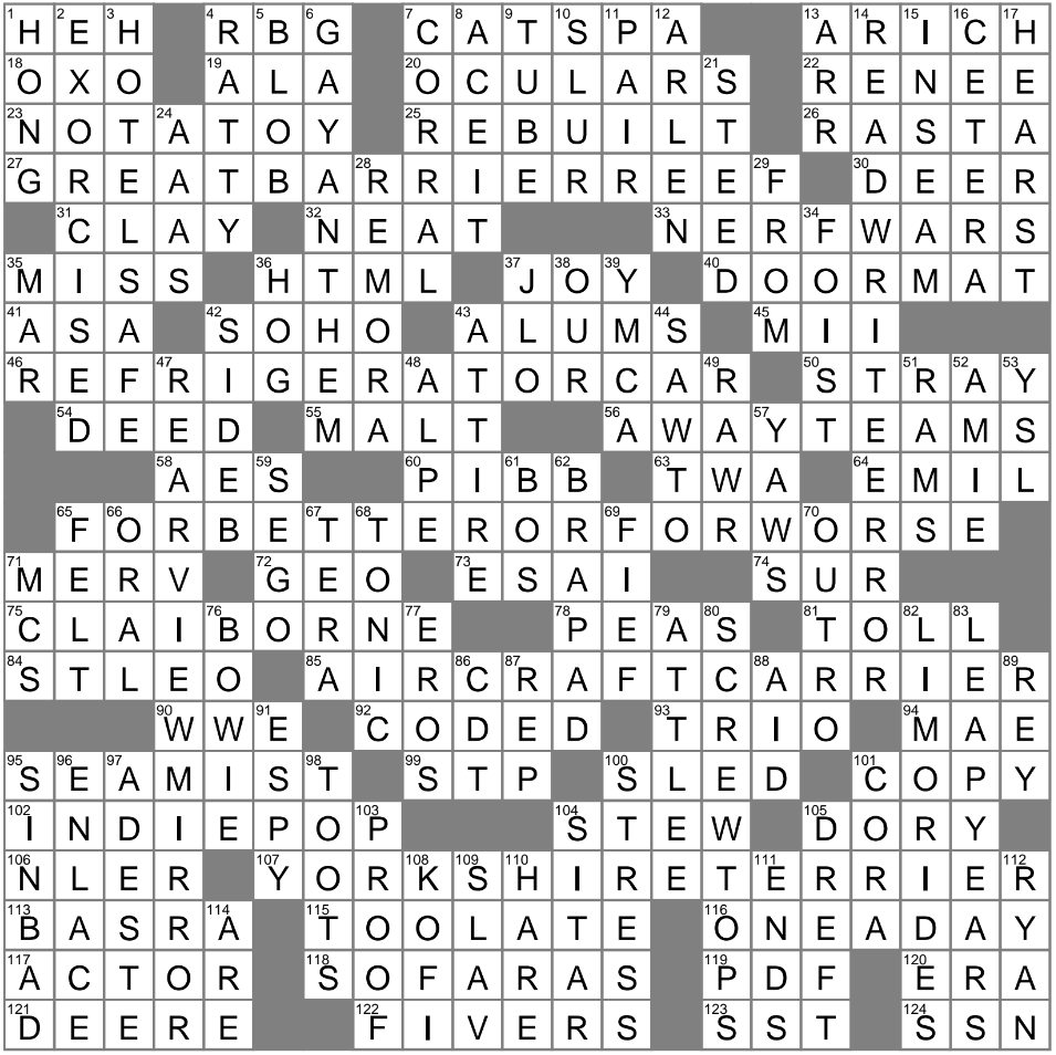 Belle Sebastian Genre Crossword Clue Archives LAXCrossword