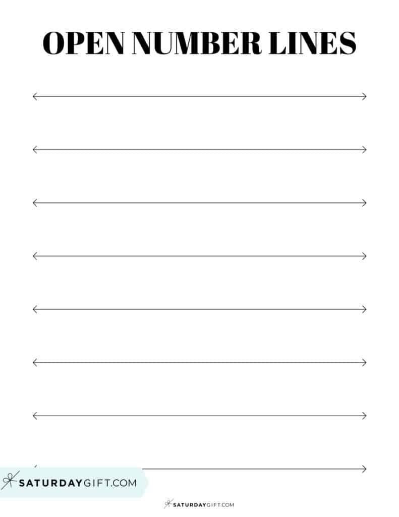 vertical number line template
