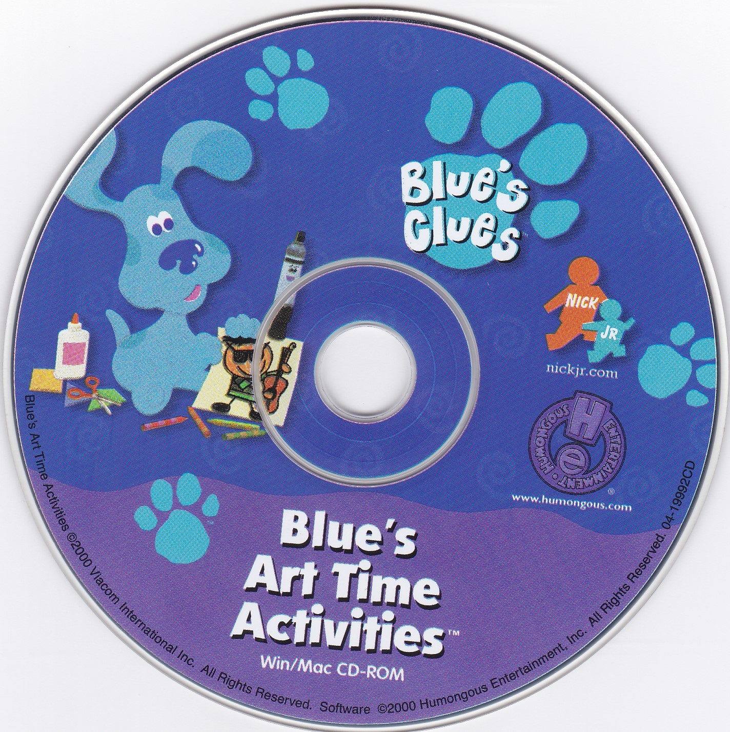 Blue s Clues Blue s Art Time Activities Humongous Entertainment 2000 Humongous Entertainment Free Download Borrow And Streaming Internet Archive
