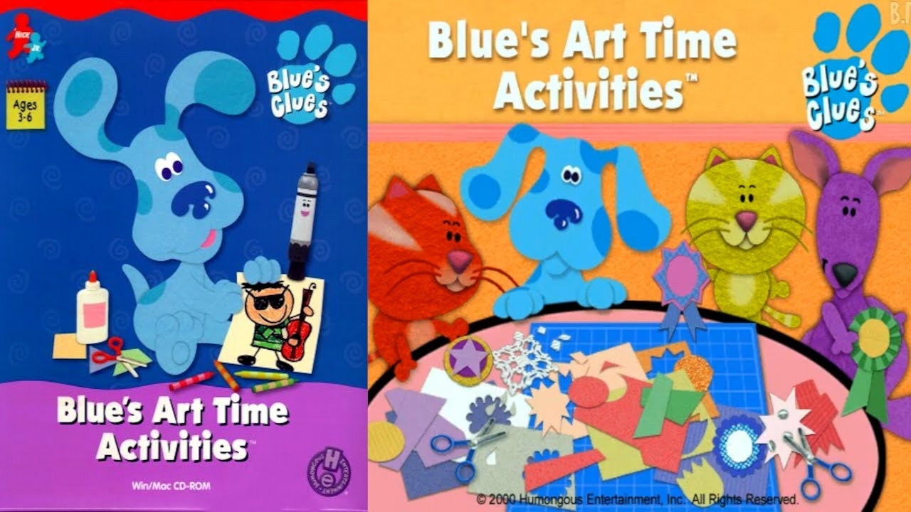 Blue s Clues Blue s Art Time Activities Windows 2000 Longplay YouTube