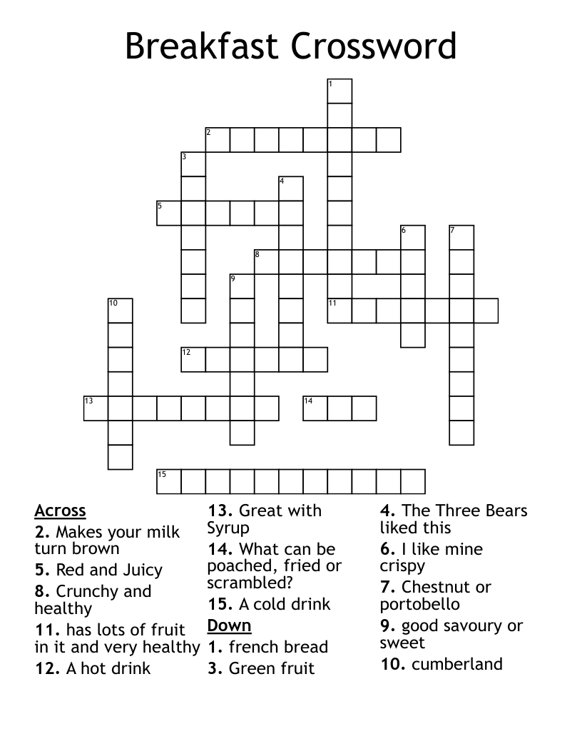 Breakfast Bowl Berry Crossword Clue