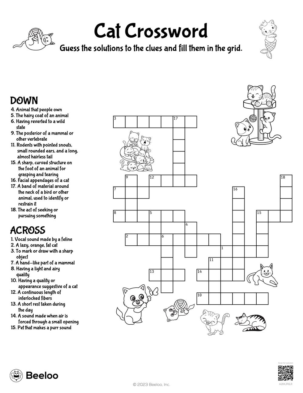 small sound crossword clue